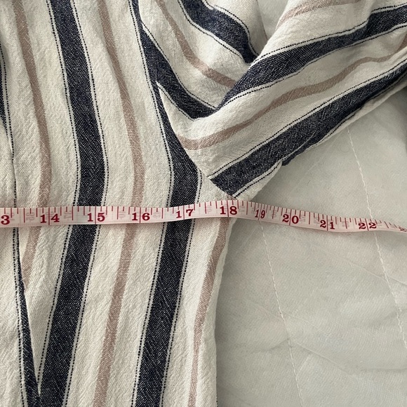 Linen Blend Striped Blazer - Picture 4 of 5